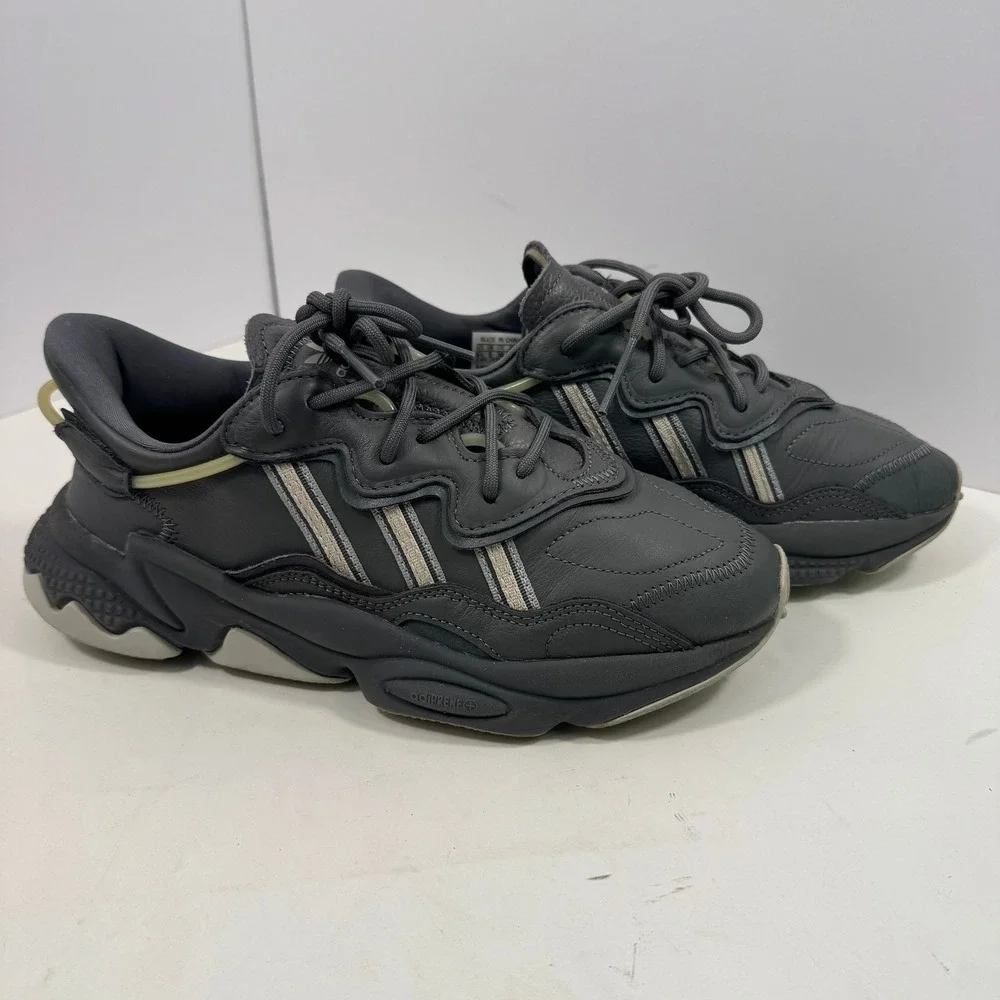 Adidas Ozweego Women Sneakers Gray Leather Adiprene Shoes Size US 6.5 - Picture 6 of 12